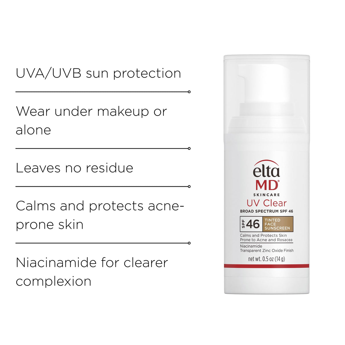EltaMD UV Clear Face Sunscreen SPF 46, Oil-Free Broad Spectrum