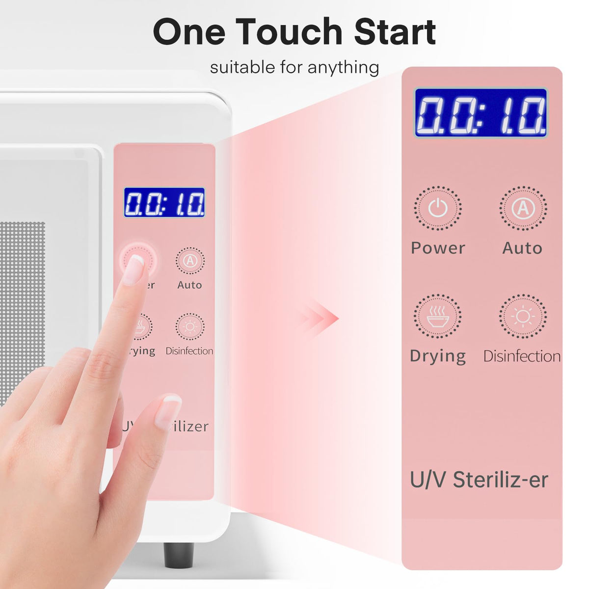 Yofuly 10L Hot Air Cabinet for Nail Tools, Aluminum Alloy Organizer