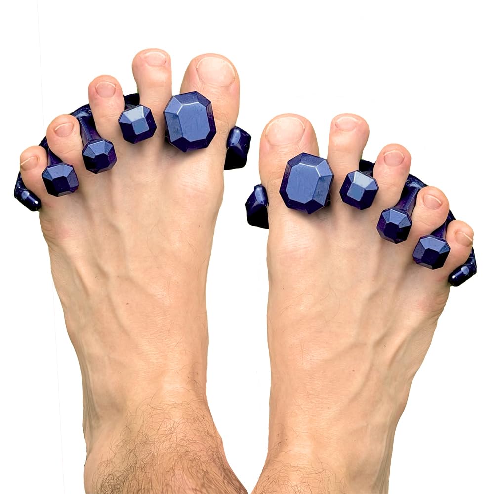 YogaToes Gems for Men Gel Toe Stretchers and Separators