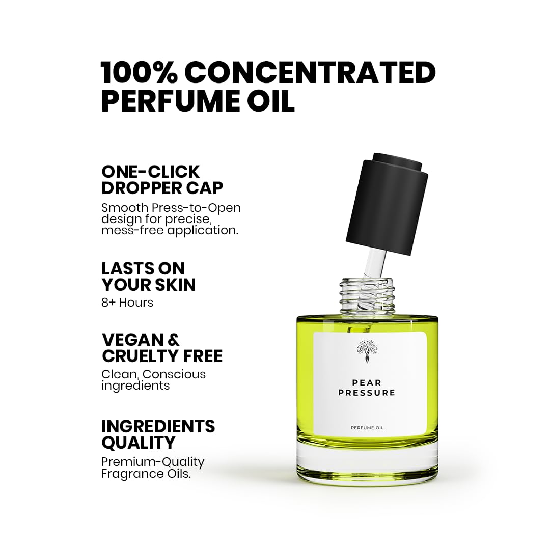 Eternal Pear Perfume Oil, Alcohol-Free Fragrance