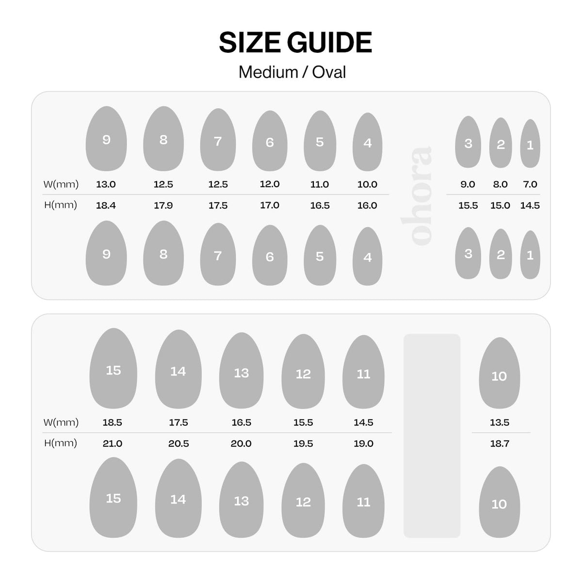 ohora Real Gel Press-On Nails – No UV Lamp, No Glue