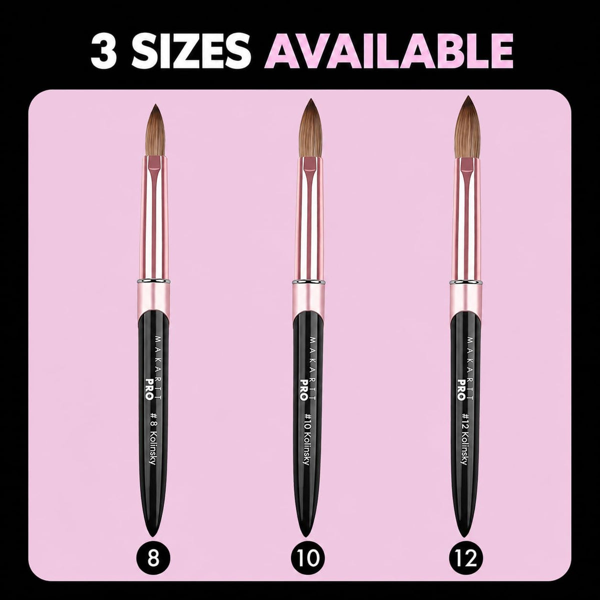 MakarttPro Pure Kolinsky Hair Acrylic Nail Brush