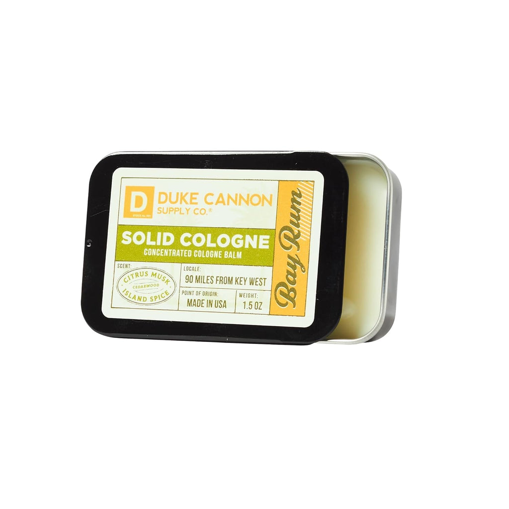 Duke Cannon Bay Rum Solid Cologne Balm for Men, 1.5 oz