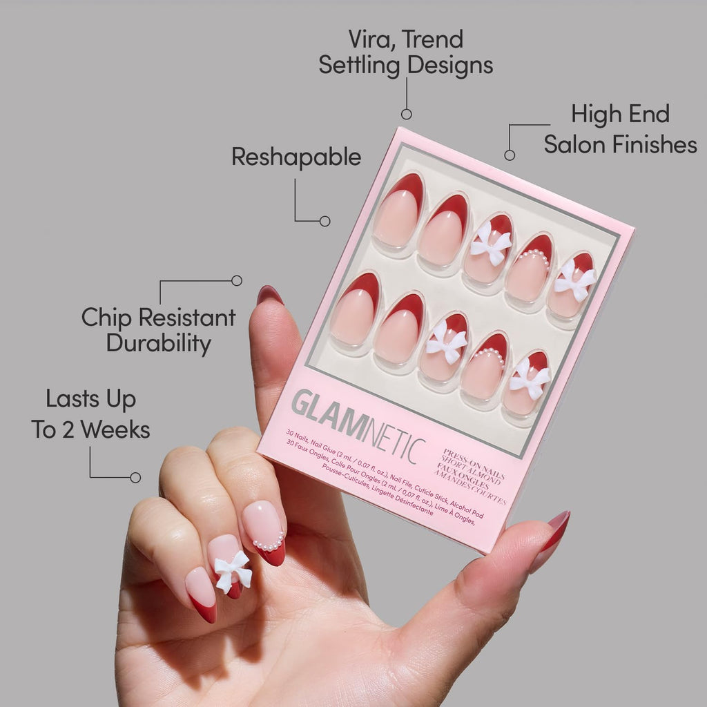 Glamnetic Press-On Nail Kit with UV-Coated Salon-Style Nails