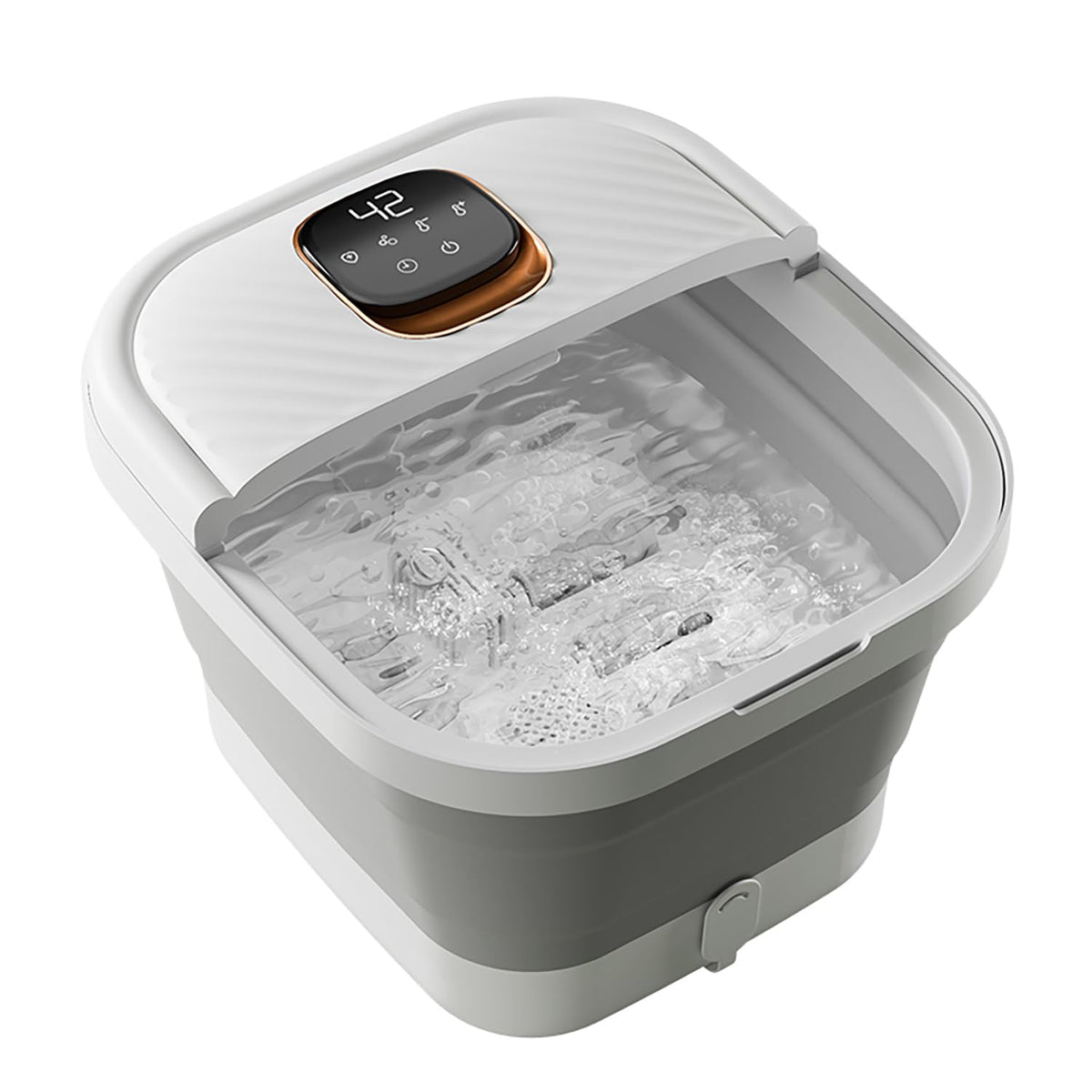 Folding Foot Spa with Heat, Massage Rollers, Touchscreen & Timer