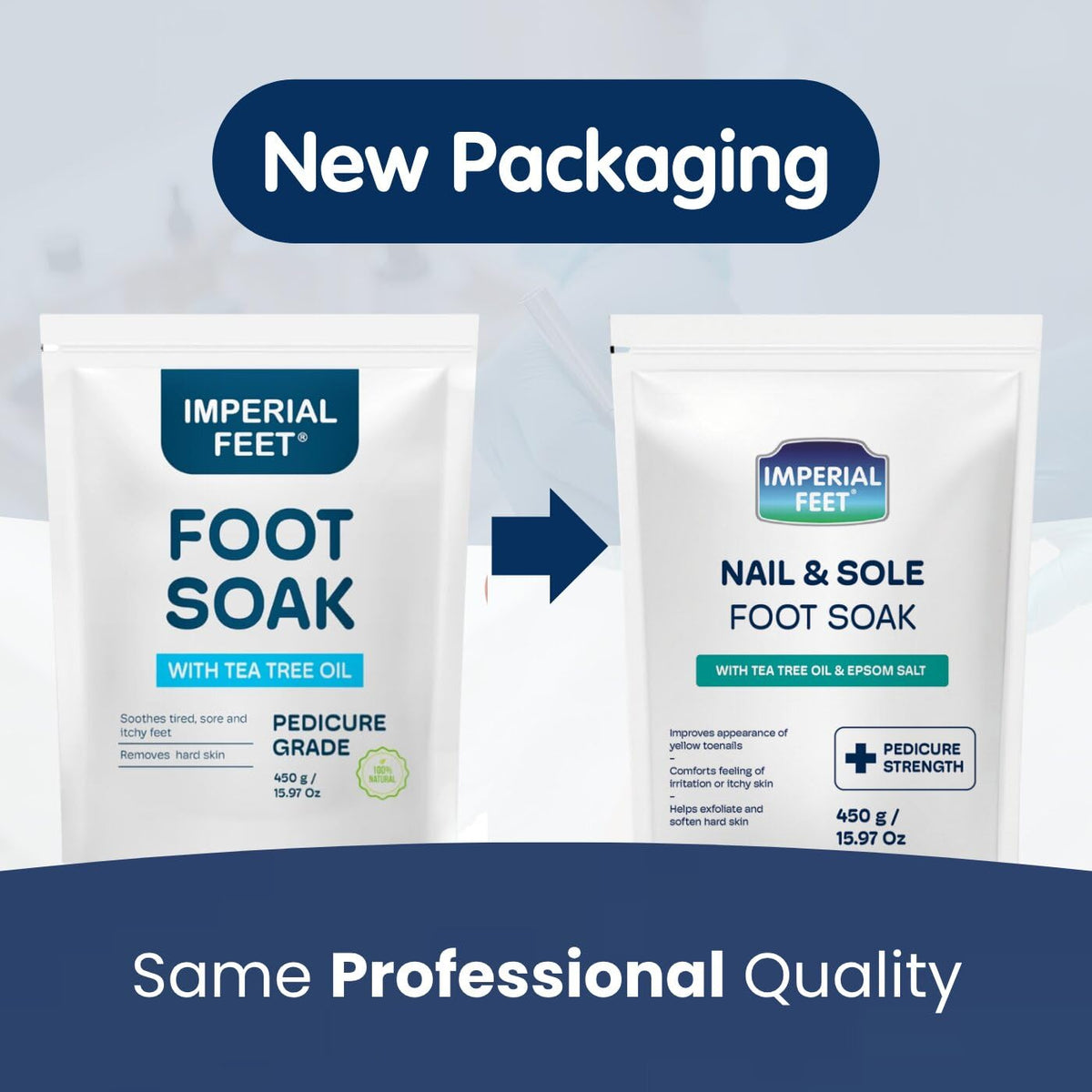 Imperial Feet Epsom Salt Foot Soak for Pedicure Foot Care