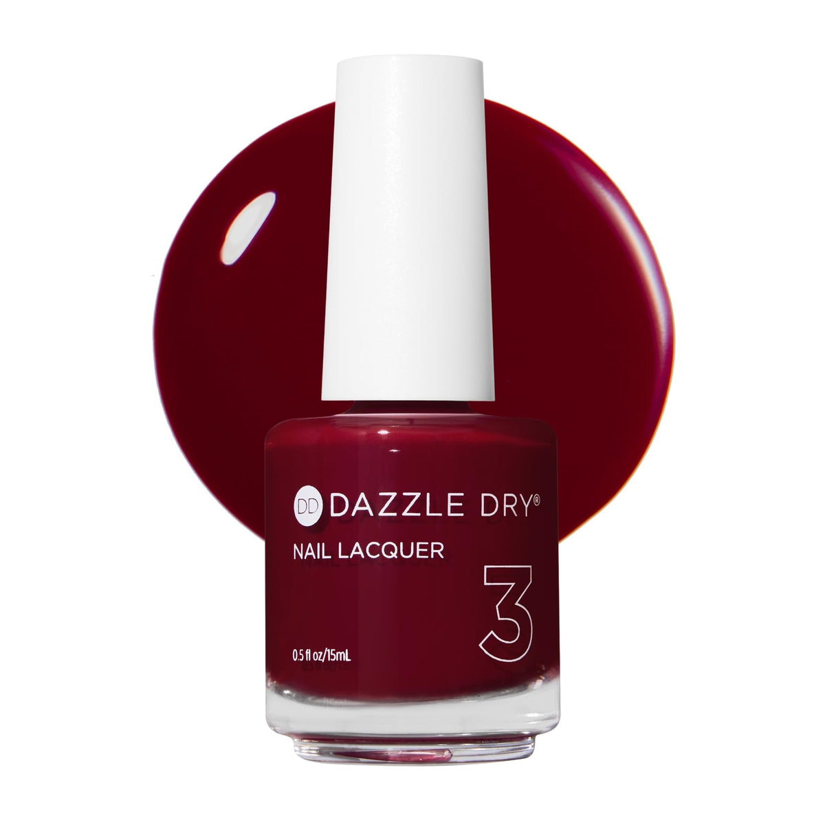 Dazzle Dry Nail Lacquer Step 3 – Fast Track Cherry, 0.5 fl oz