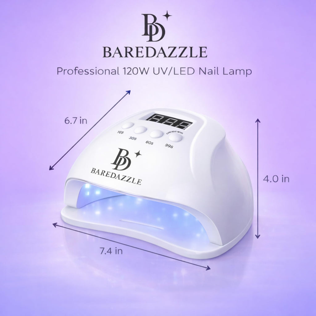 120W UV LED Nail Lamp for Gel Nails with 4 Timers and Auto Sensor