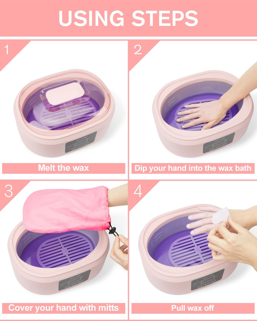 Paraffin Wax Warmer Machine for Hands and Feet, Moisturizing Heat Spa Kit