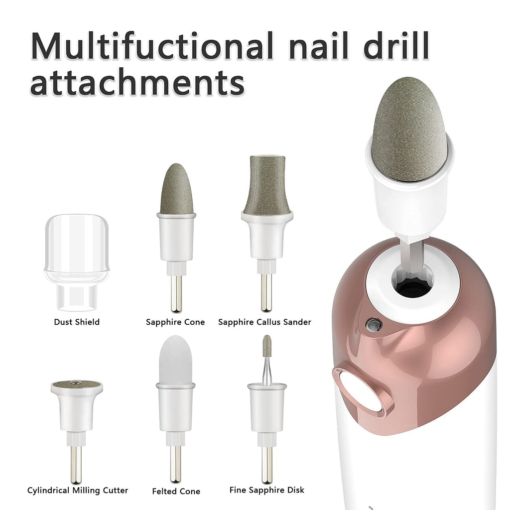 POLAMD Professional Electric Manicure & Pedicure Nail File Kit