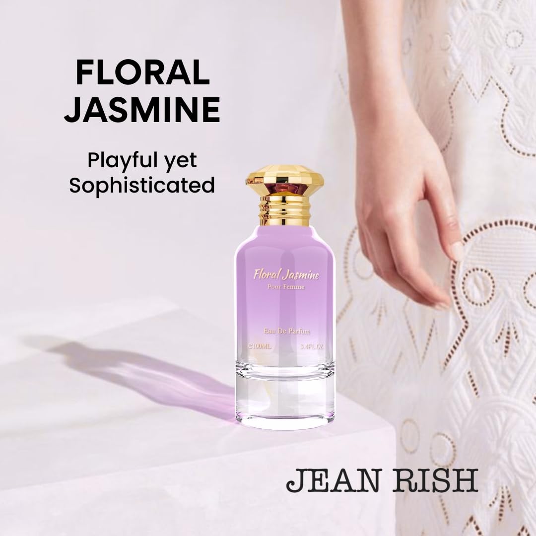 Jean Rish Floral Jasmine Eau de Parfum for Women, Made in USA