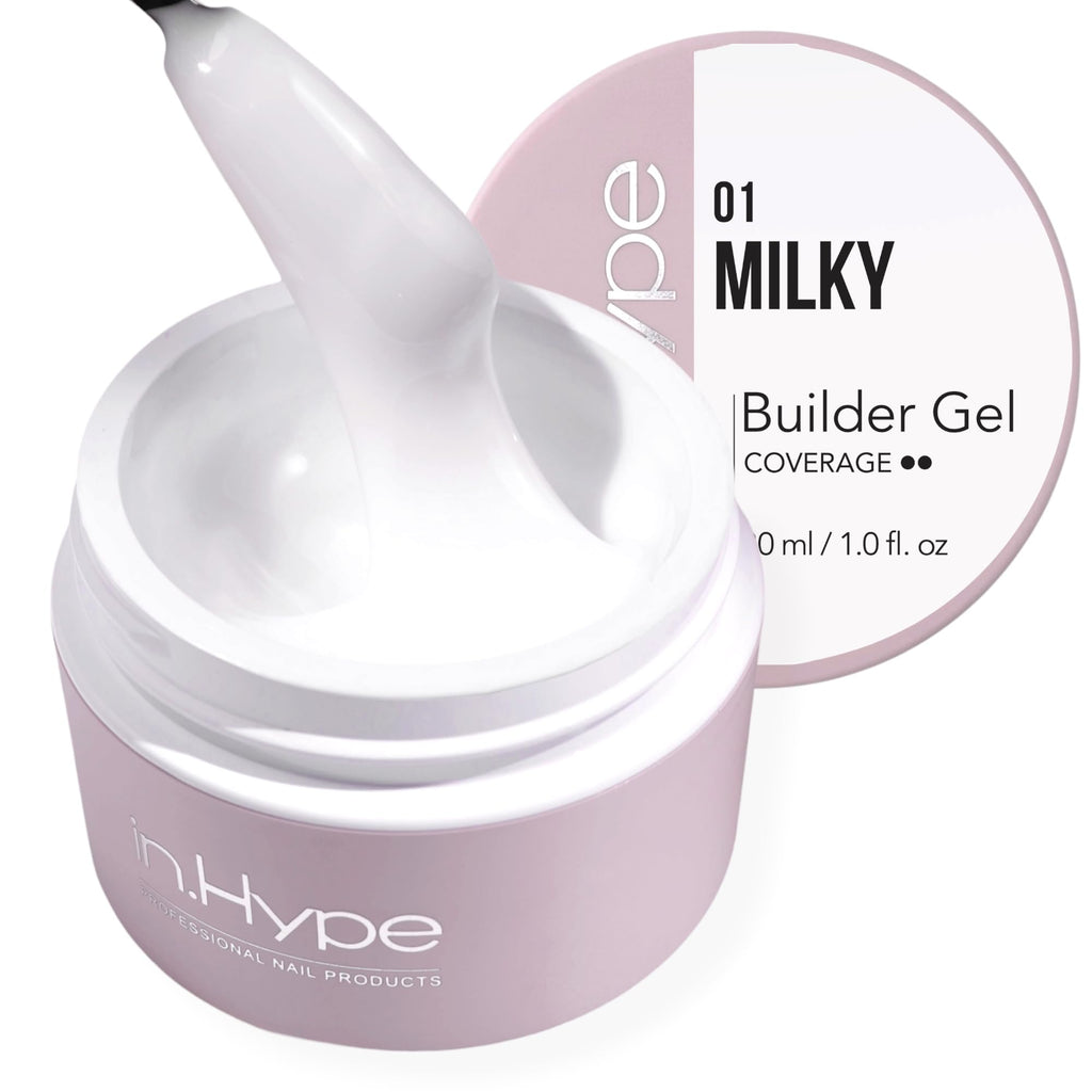 IN.HYPE UV/LED Hard Builder Nail Gel for Extensions, Overlays & Strengthening