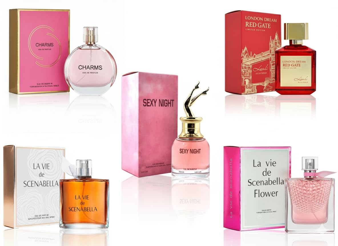 Signature Scent 5-Piece Mini Perfume Gift Set for Women, 30ml Bottles