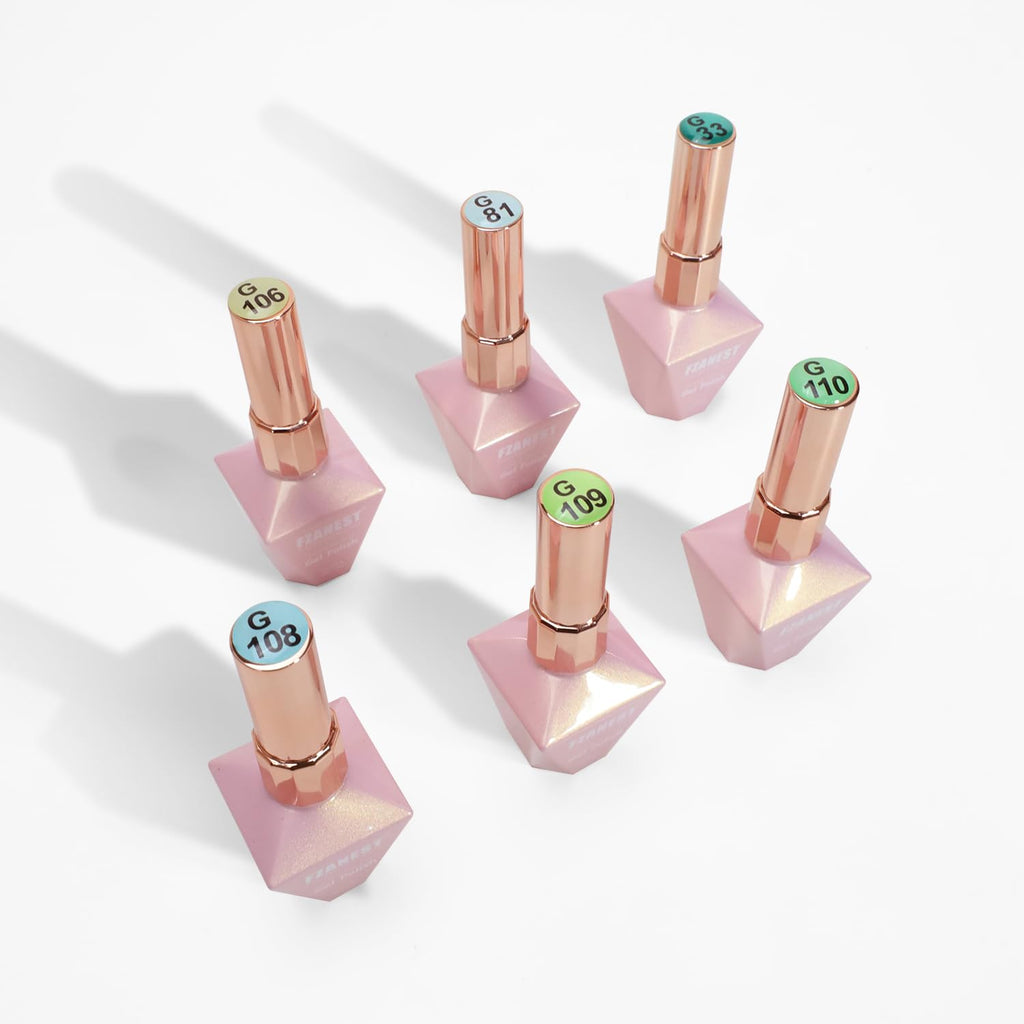 FZANEST HEMA-Free TPO-Free Gel Nail Polish Set with Base & Top Coats