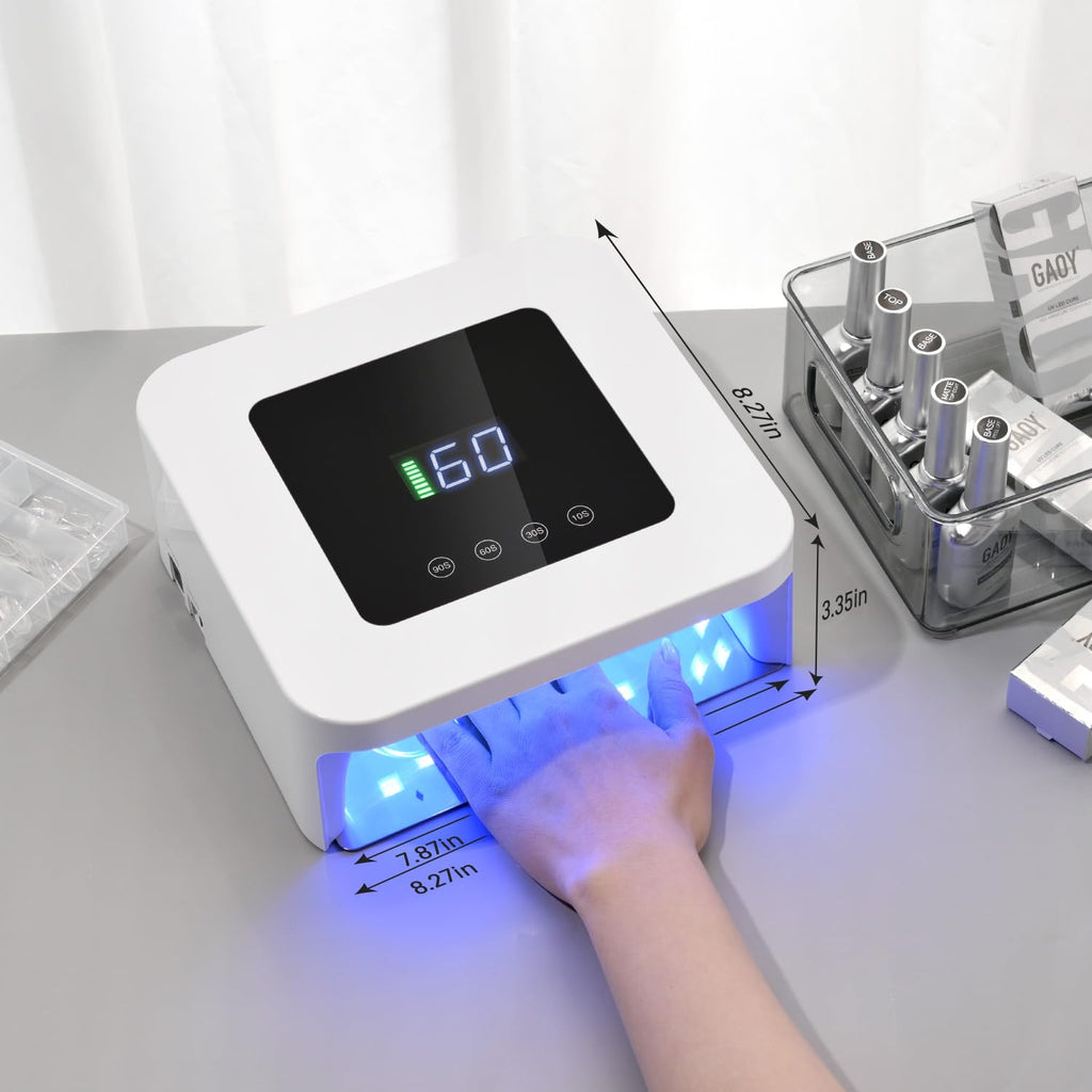 GAOY Cordless Rechargeable UV LED Nail Lamp for Gel Nails