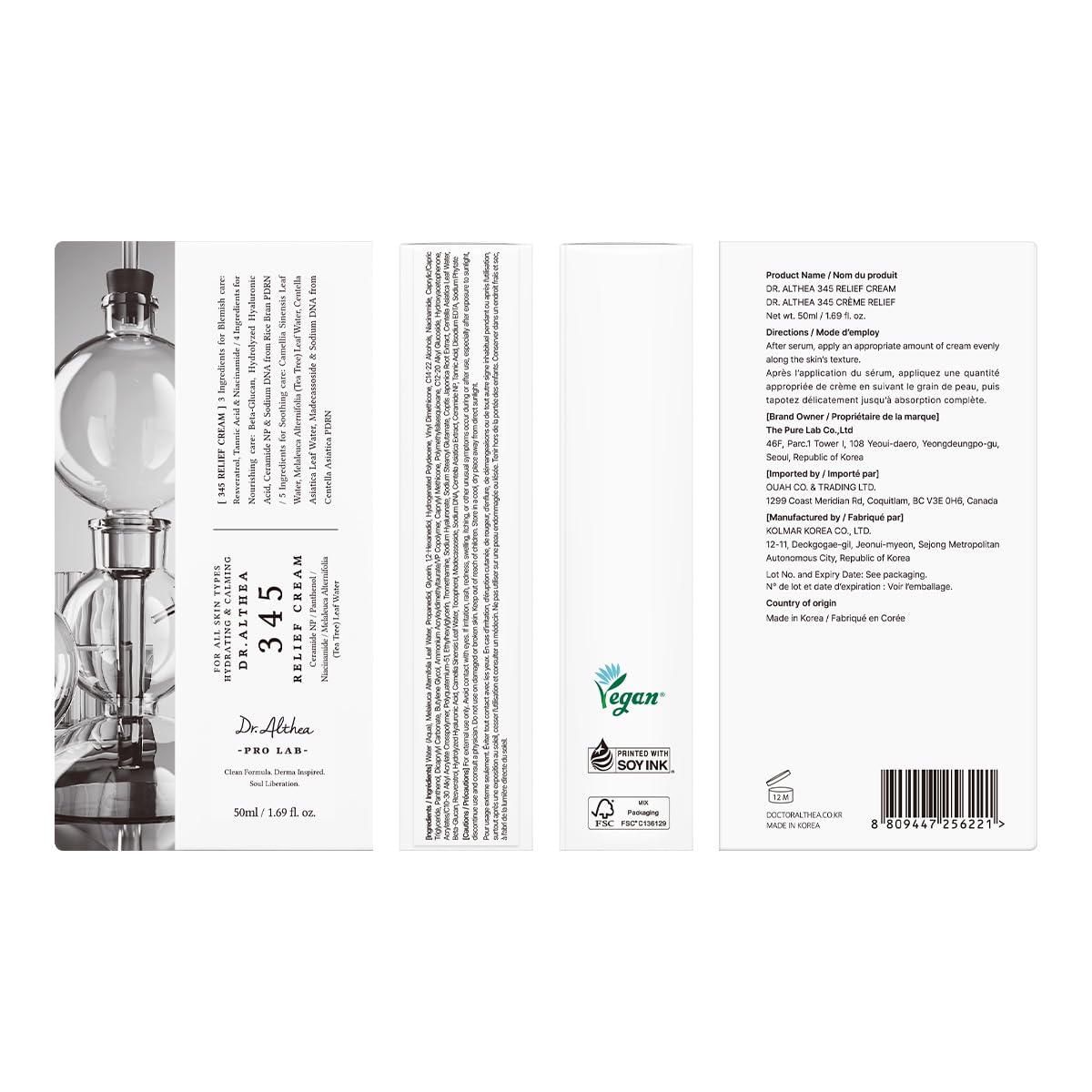 Dr.Althea 345 Relief Cream Korean Skincare Moisturizer