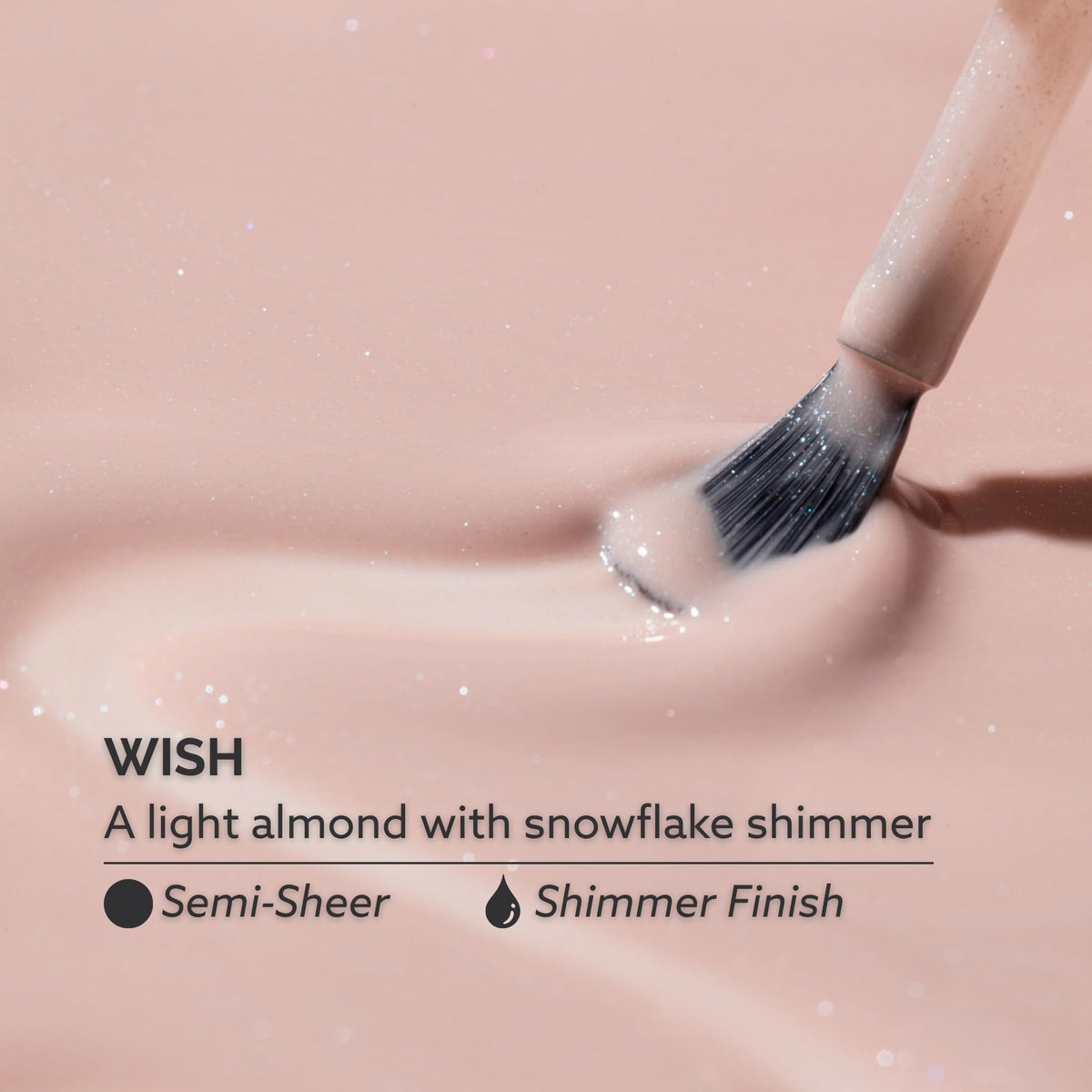 Dazzle Dry Nail Lacquer Step 3 – Wish, Light Almond Shimmer, 0.5 fl oz