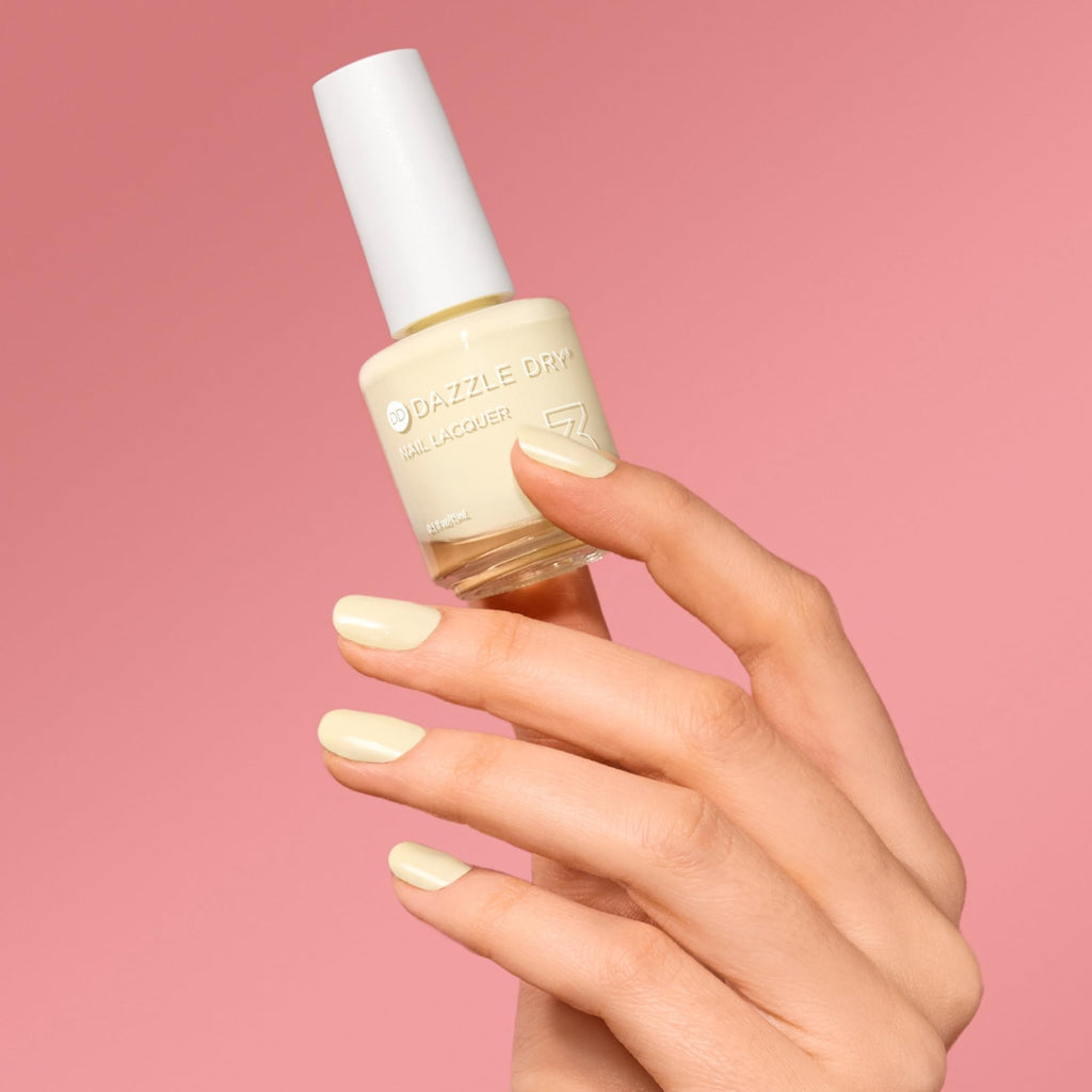 Dazzle Dry Nail Lacquer Step 3 – Sundress Pastel Yellow, 0.5 fl oz