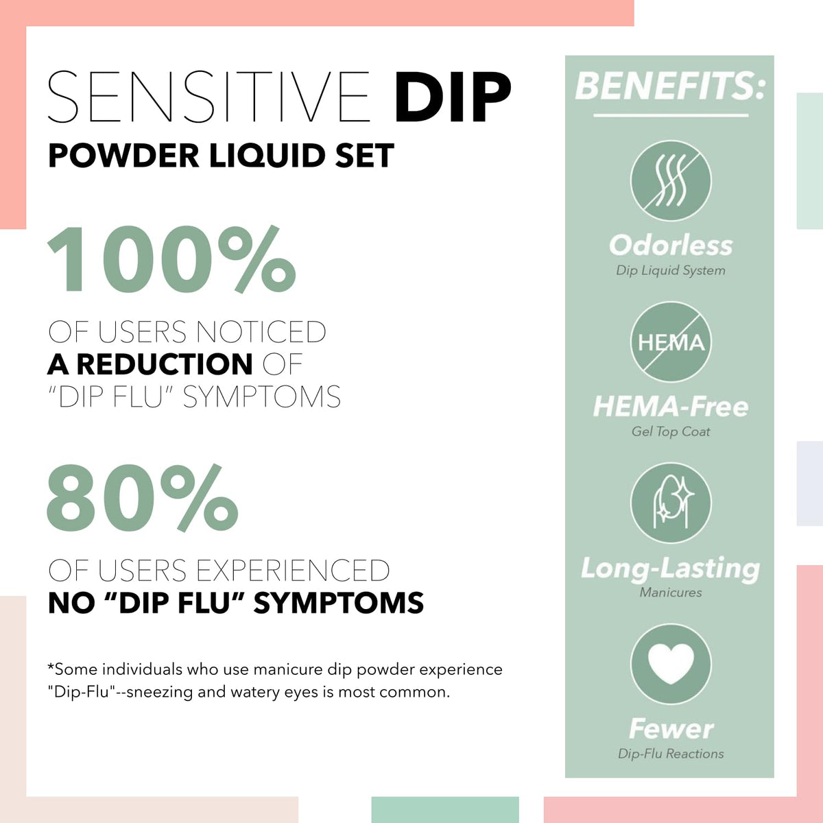 Revel Nail Sensitive Dip Powder Liquid Set with HEMA-Free Gel Top Coat
