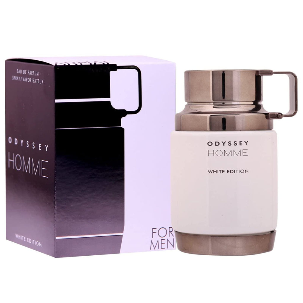 Armaf Odyssey Homme White Edition Eau de Parfum Spray for Men, 3.4 Ounce