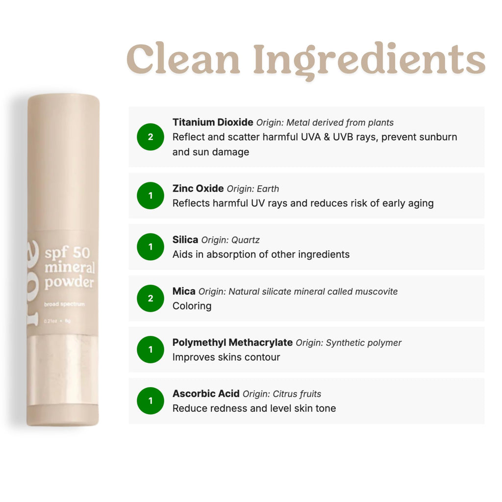 Roe Wellness SPF 50 Mineral Powder Sunscreen, Brush-On Face, Body & Scalp