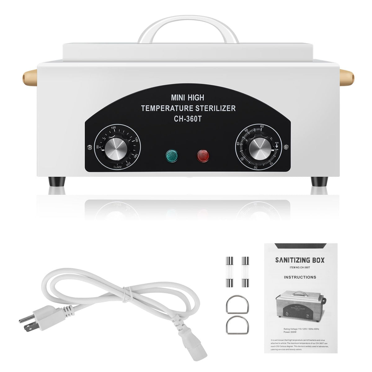 High Temperature Metal Tool Cleaning Box, 110V 300W, 1.5L Timer