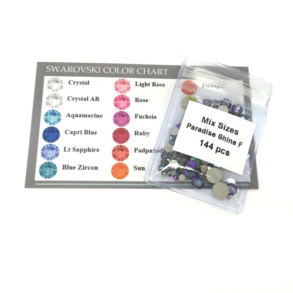 Swarovski Crystal Paradise Shine Flatback Rhinestones 144 Pieces