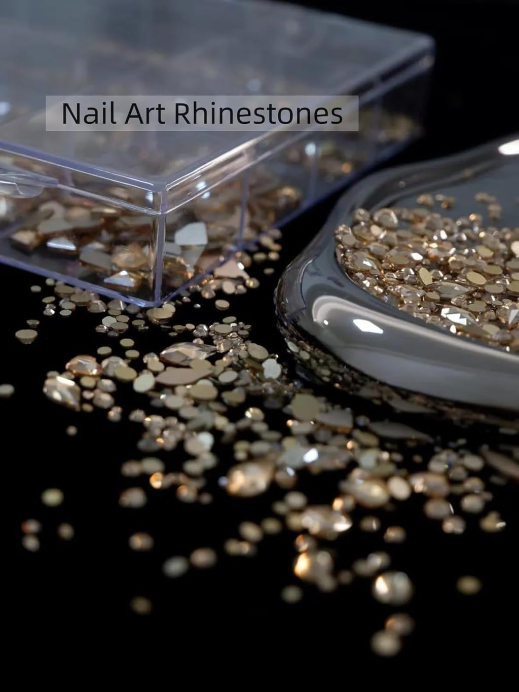 AMLAVIFISH Flatback Nail Art Rhinestones Kit