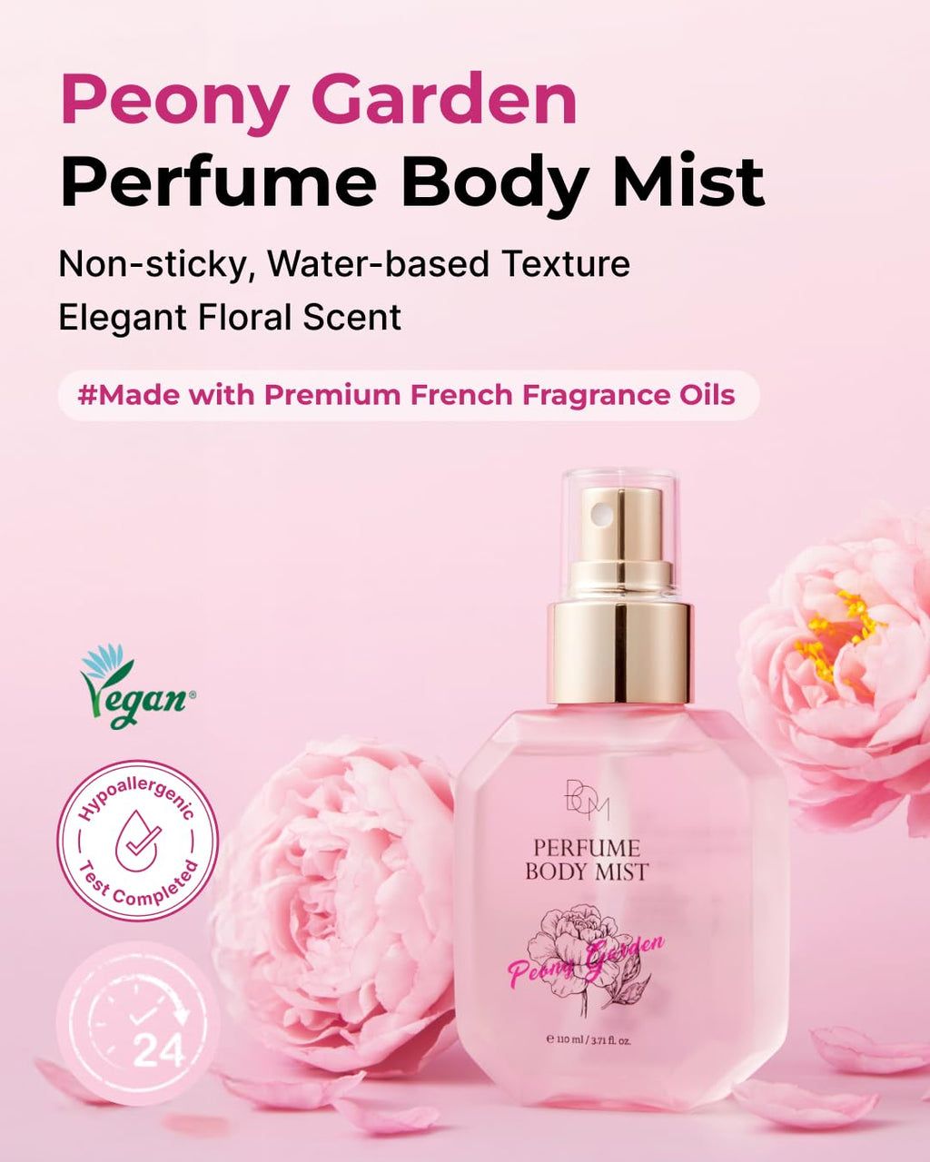 BOM Hydrating Body Mist with Hyaluronic Acid, Niacinamide & Vitamin C
