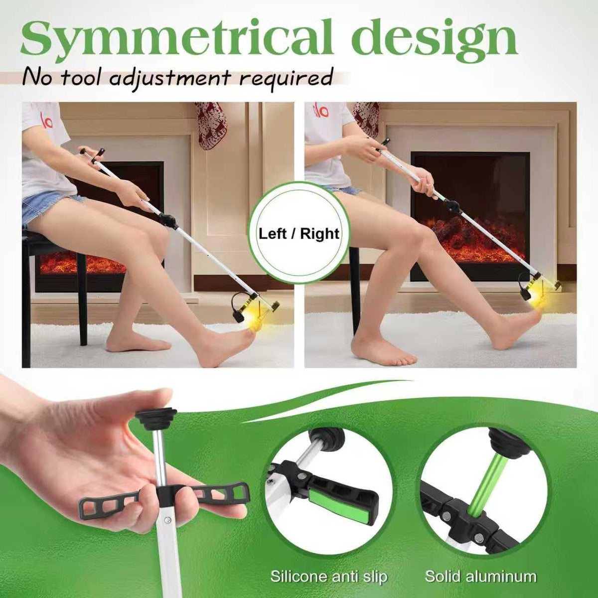 Long-Handle Toenail Clippers with LED Light and Magnifier