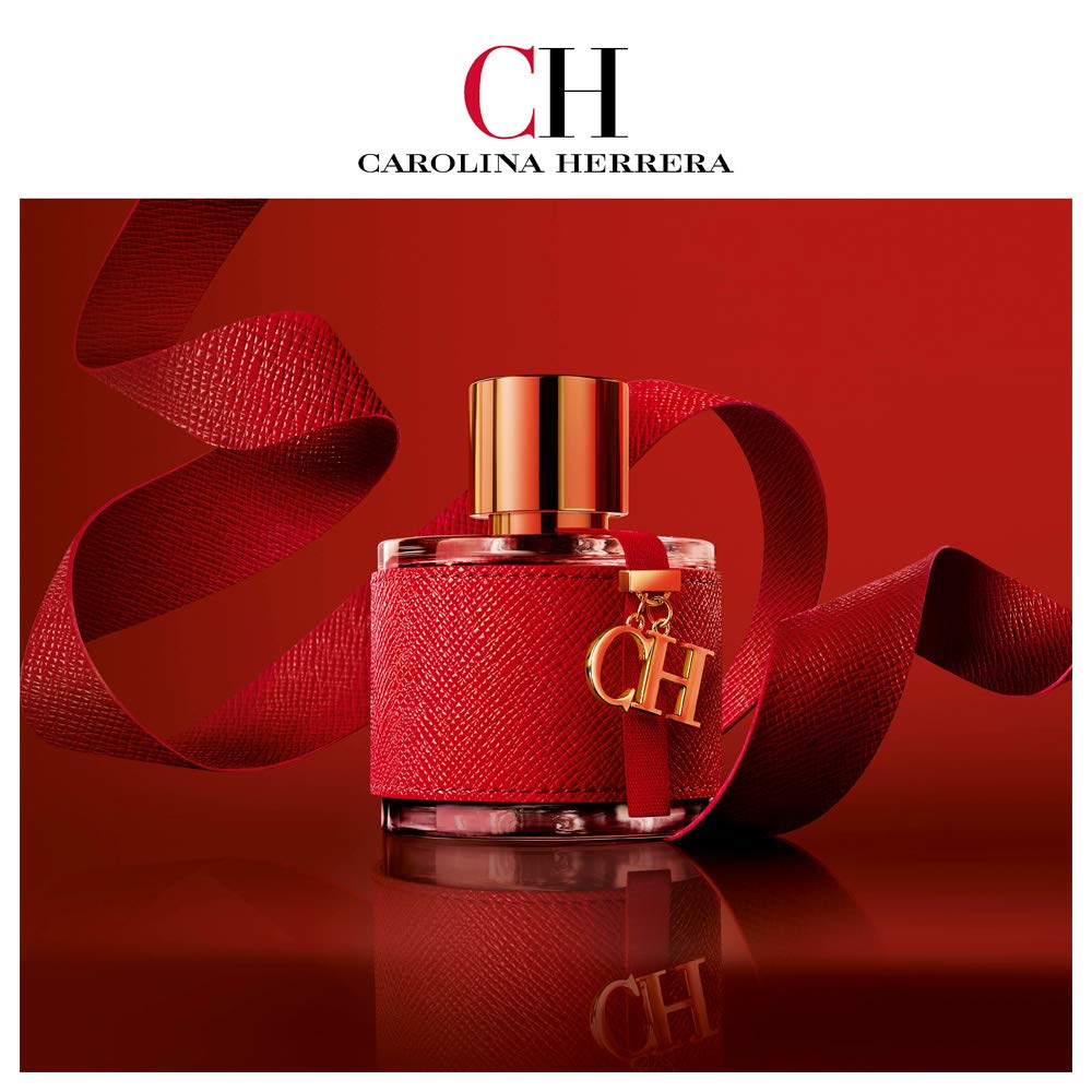 Carolina Herrera CH Women Eau de Toilette Spray, Fresh Floral Oriental, 3.4 Fl Oz