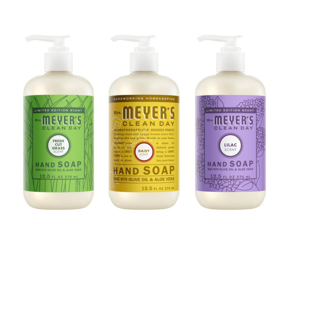 Mrs. Meyer's Clean Day Liquid Hand Soap, Lilac, Daisy & Fresh Cut Grass
