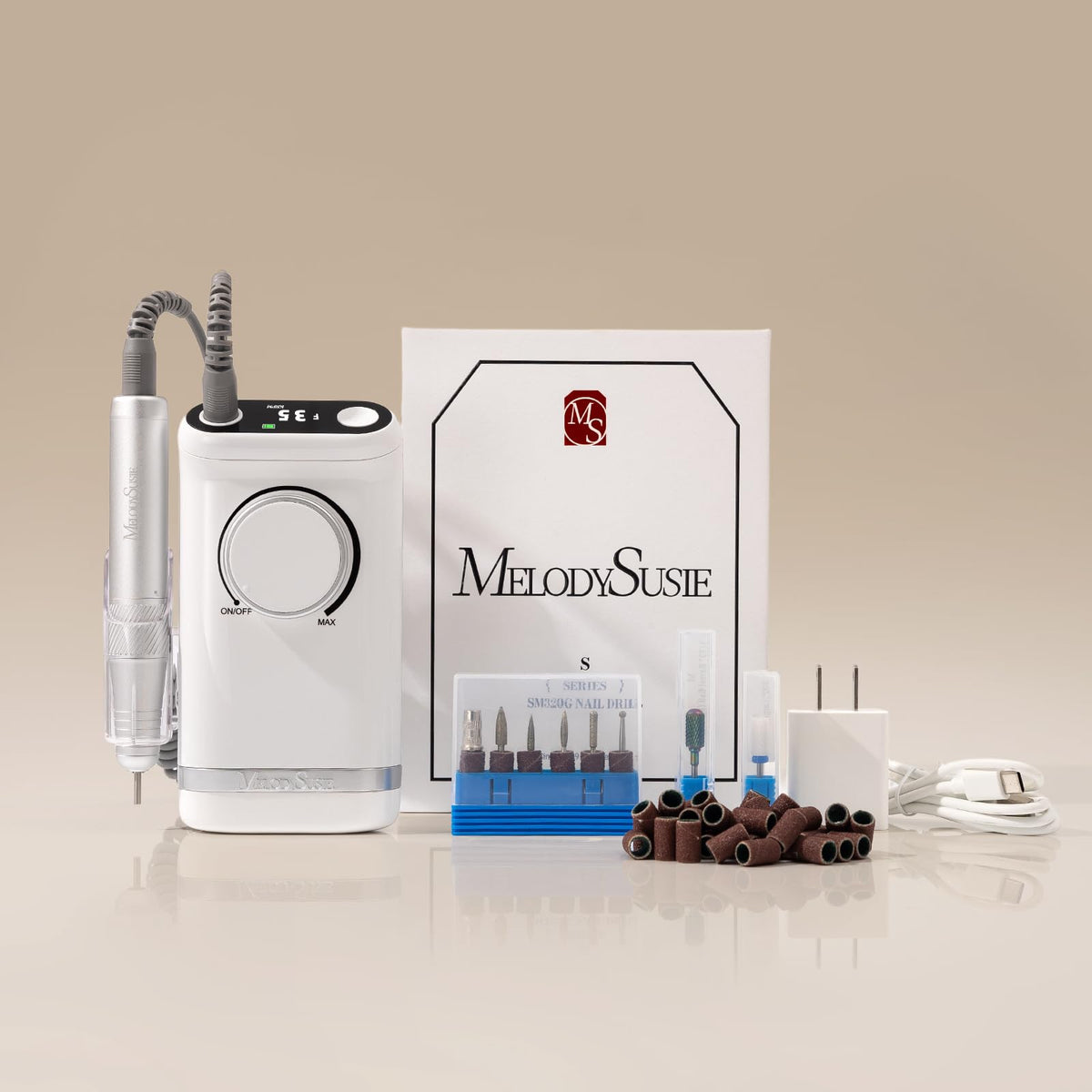 MelodySusie SM320G Clip-On Nail Drill, 35,000 RPM