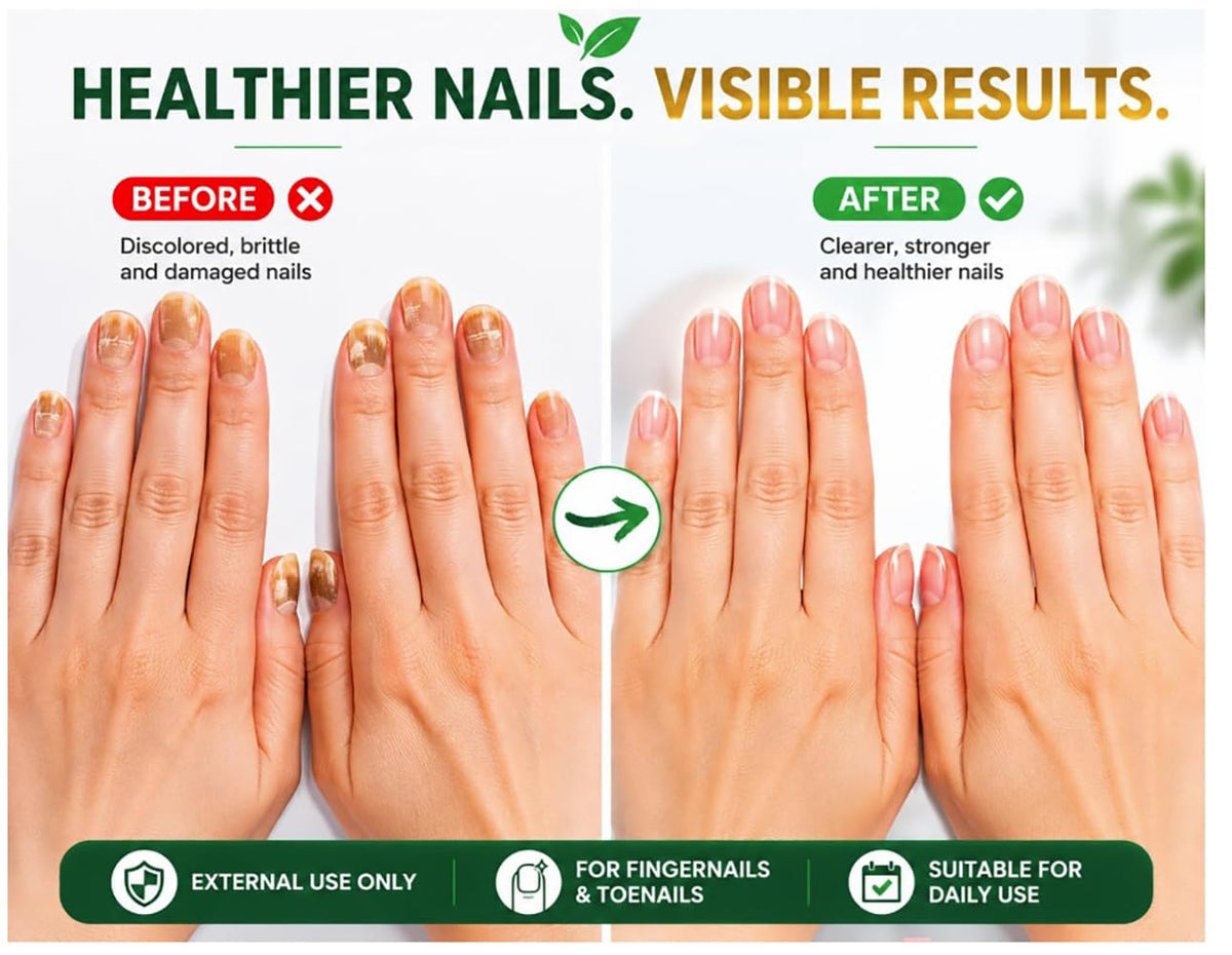 Nail Treatment with Natural Extracts, Brush Applicator, 0.5 oz