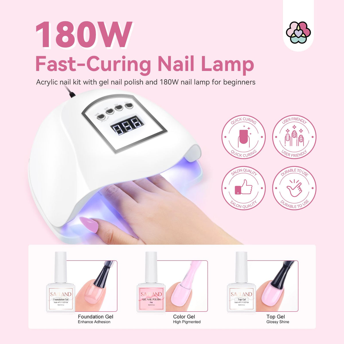 Saviland Acrylic Nail Kit for Beginners