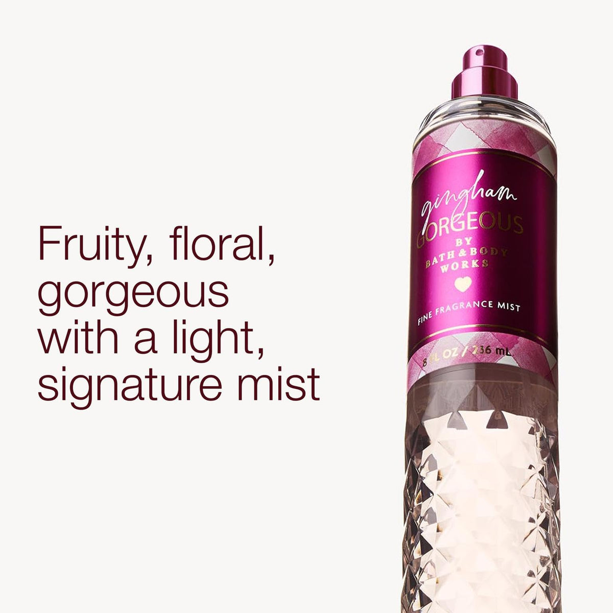 Bath & Body Works Gingham Gorgeous Fine Fragrance Mist for Body & Hair, 8 fl oz, 2 Pack