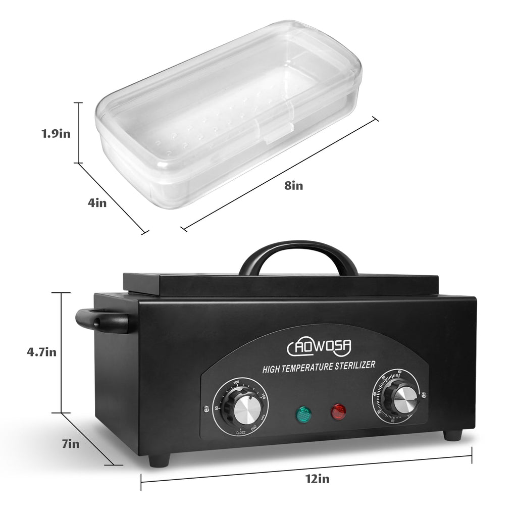 AOWOSA 2L High Temperature Dry Heat Metal Tool Cleaning Box