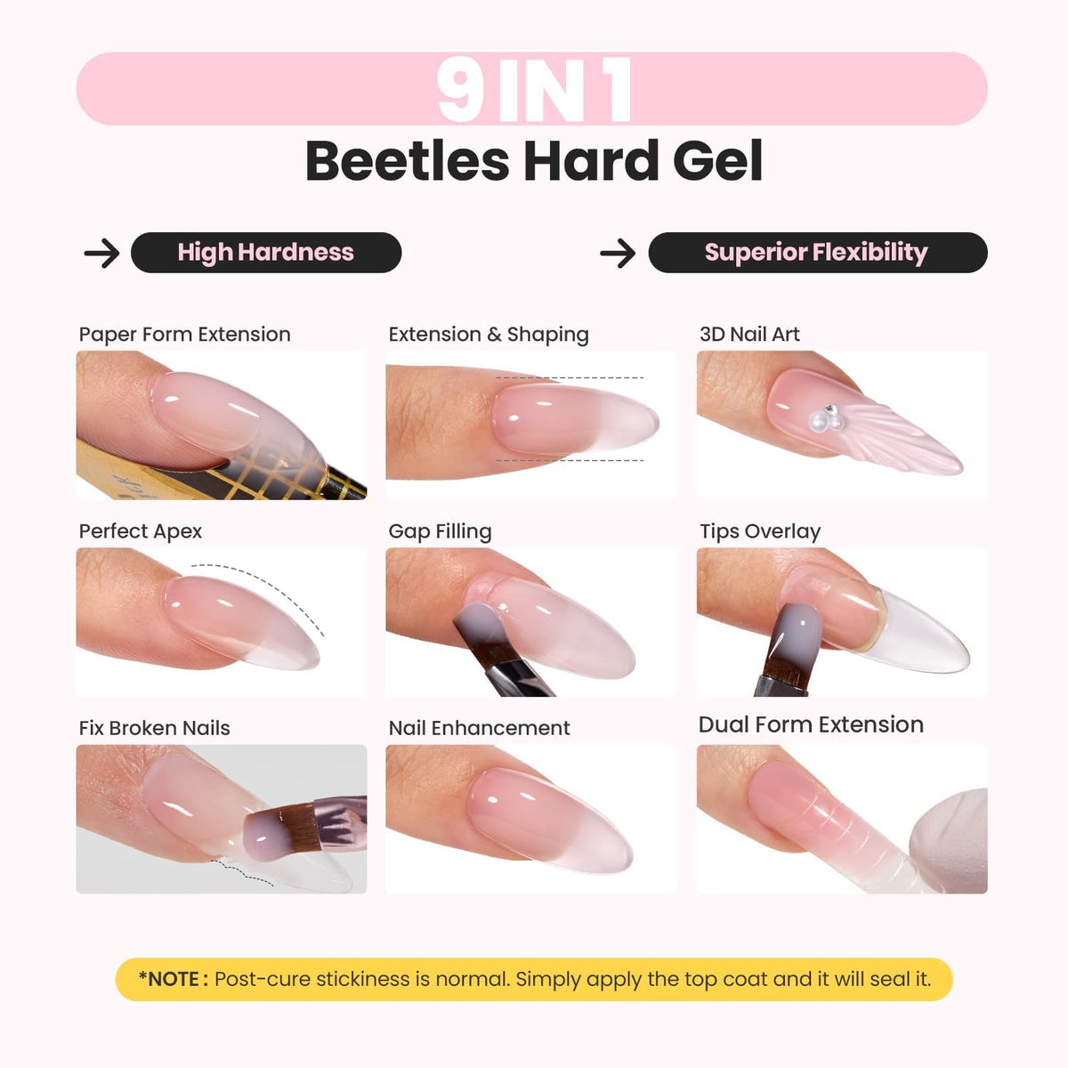 Beetles Builder Nail Gel for Nail Extensions and Strengthening