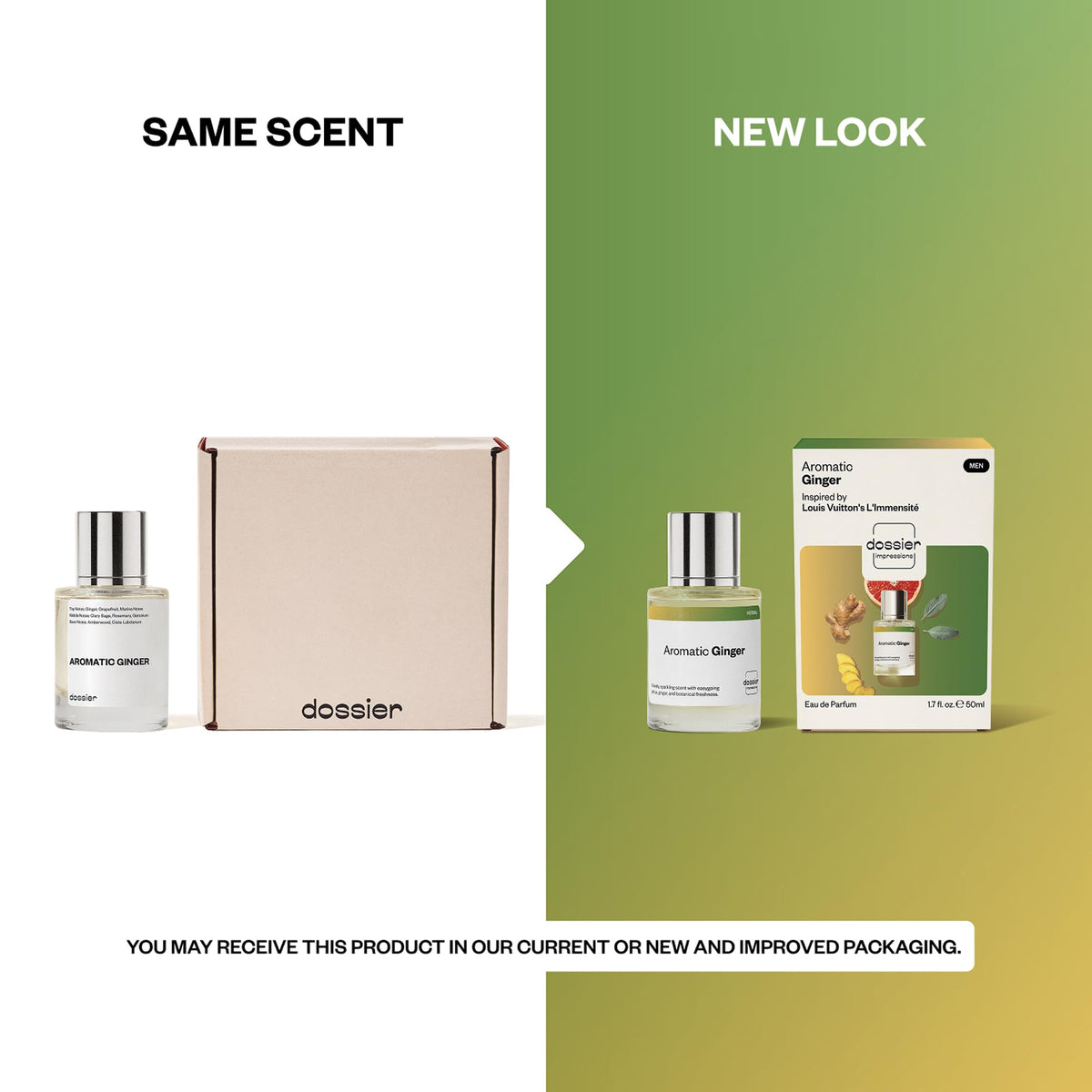 Dossier Aromatic Ginger Eau de Parfum Inspired by L'Immensité, 1.7 fl oz