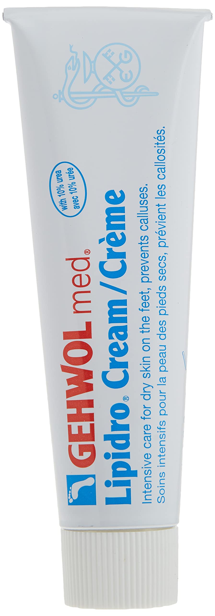 Gehwol Med Lipidro Cream for Dry to Very Dry Feet, 2.6 fl oz
