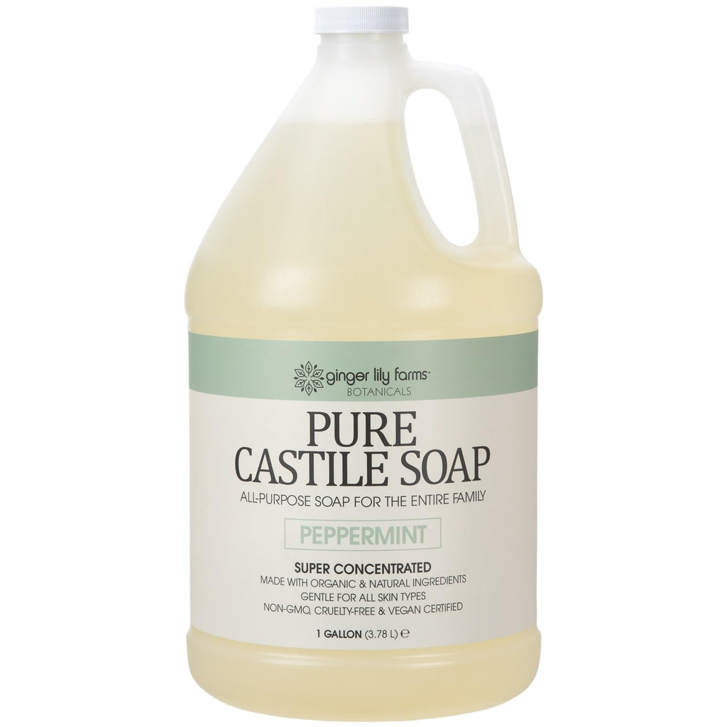 Ginger Lily Farms Botanicals Pure Castile Liquid Soap Refill, 128 Fl Oz