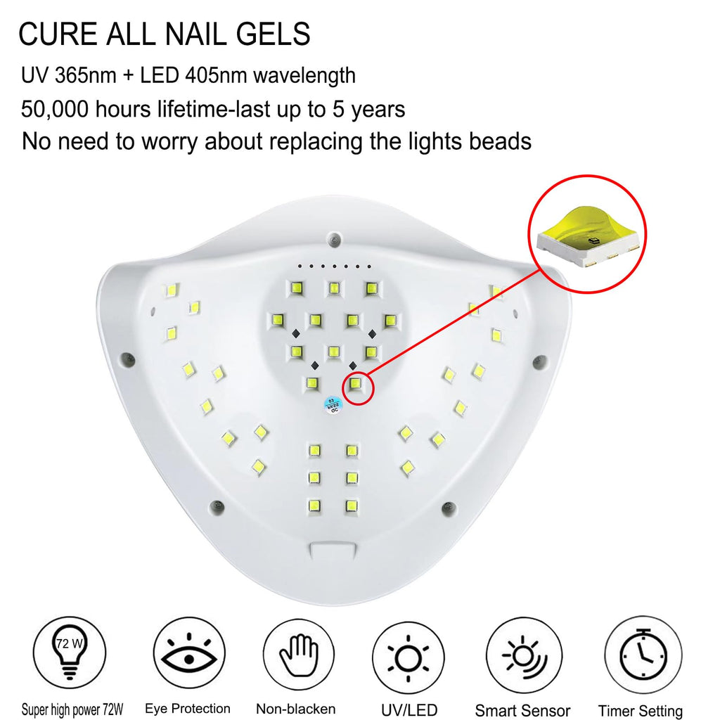 Portable Electric Nail Drill and UV LED Nail Lamp Kit