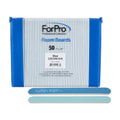 ForPro Professional Blue Mylar Foam Nail Files, Double-Sided 120/240 Grit, 50 Count