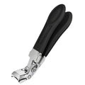 Professional Sapphire Black Angled Toenail Clippers with Nail File
