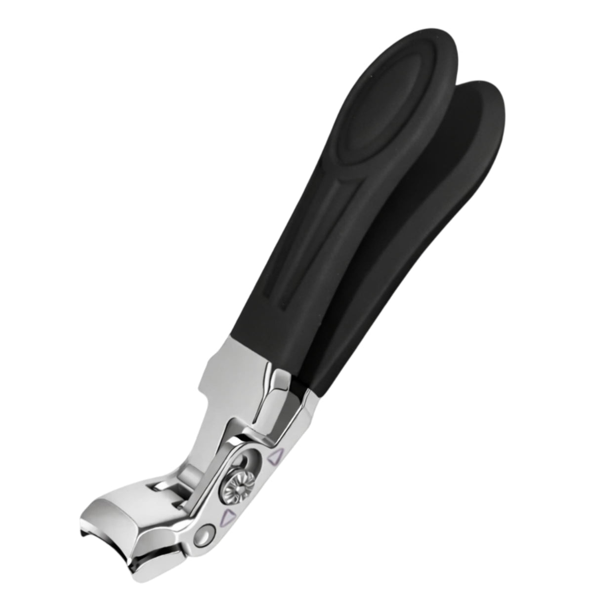 Professional Sapphire Black Angled Toenail Clippers with Nail File