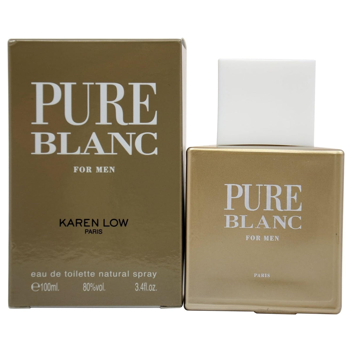 Karen Low Pure Blanc Eau De Toilette Spray for Men, Musk