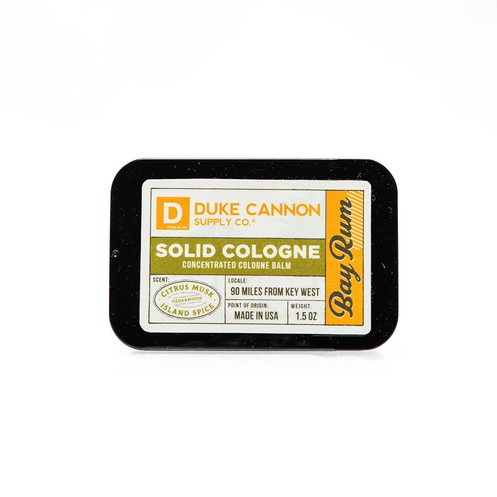 Duke Cannon Bay Rum Solid Cologne Balm for Men, 1.5 oz