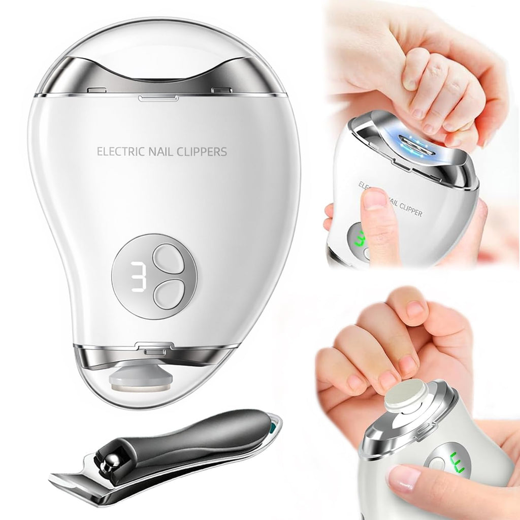 Rechargeable 4-in-1 Electric Nail Clipper with LED Light