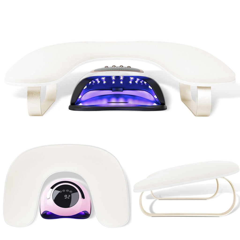 Upgraded U-Shaped Nail Arm Rest Stand with 10° Incline