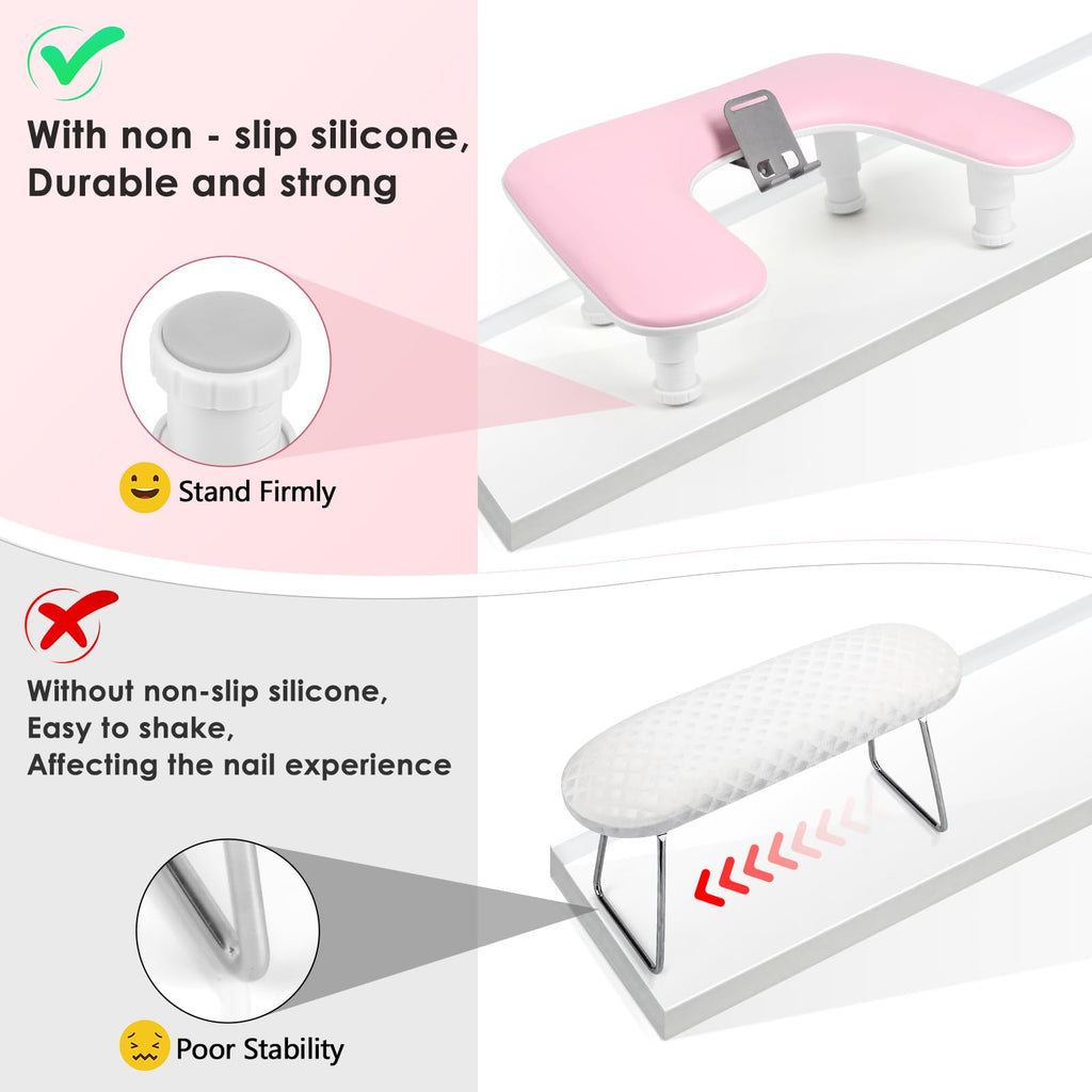 LIONVISON Adjustable Nail Tech Arm Rest Stand